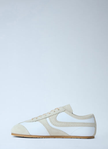 Dries Van Noten Suede Panel Trainers White dvn0263026