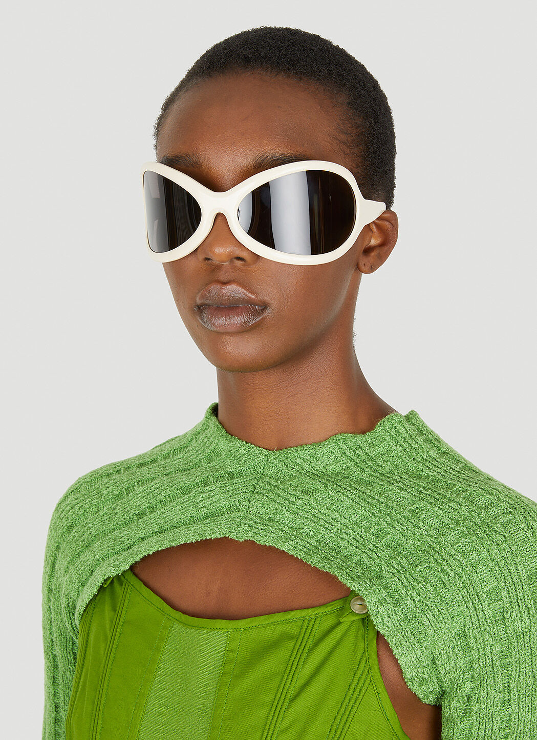 Acne studios shop white sunglasses
