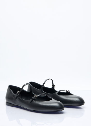 나파 가죽 발레리나 플랫 Max Mara 나파 가죽 발레리나 플랫 블랙 max0257043