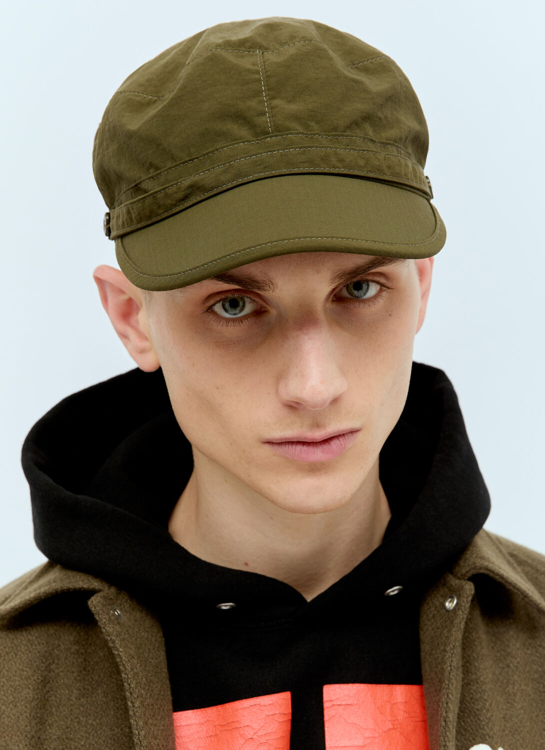 Shop Human Made Logo Patch Military Cap In Green