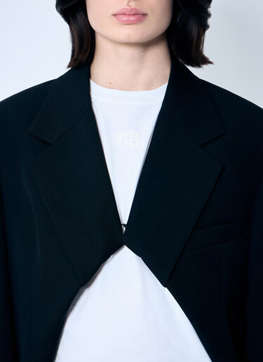 Alexander Wang Pull-Back Cut-Out Blazer Black awg0259001