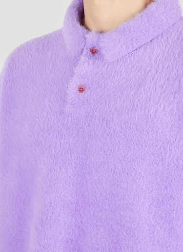 Jacquemus La Neve Polo针织衫 粉紫 jac0150024