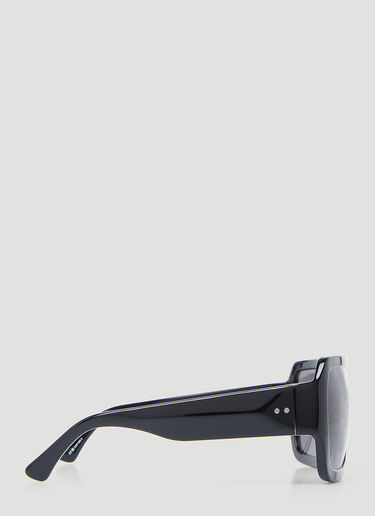 오버사이즈 스퀘어 선글라스 Dries Van Noten 오버사이즈 스퀘어 선글라스 블랙 vns0353005
