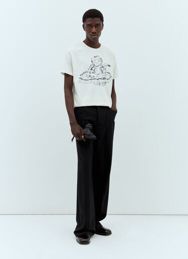 Vivienne Westwood 세이프티 핀 오브 클래식 티셔츠 화이트 vvw0157002