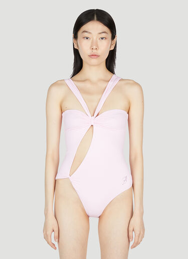 Blumarine Asymmetric Swimsuit Pink blm0252036