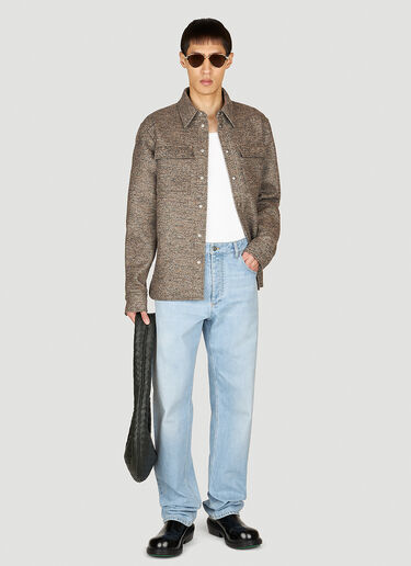 Bottega Veneta Twill Overshirt Brown bov0153013