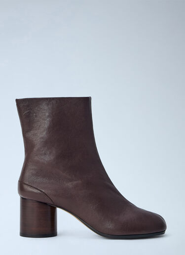 LN-CC® - Maison Margiela: Tabi Ankle Boots - Brown Maison Margiela Tabi Ankle Boots Brown mla0265020