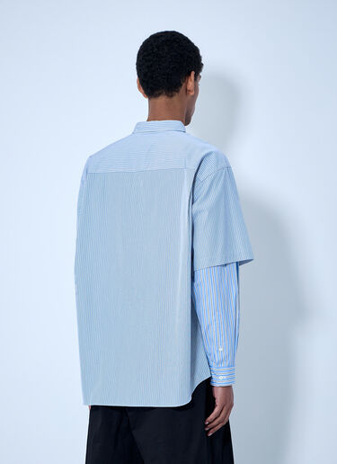 Comme des Garçons Homme Layered Stripe Shirt Blue cdh0164002