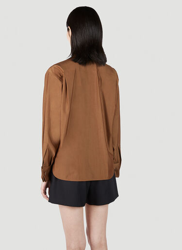 Max Mara 주아이 버튼 다운 셔츠 브라운 max0251022