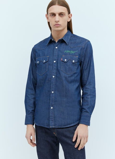 Kenzo x Levi's Denim Western Shirt Blue klv0156002