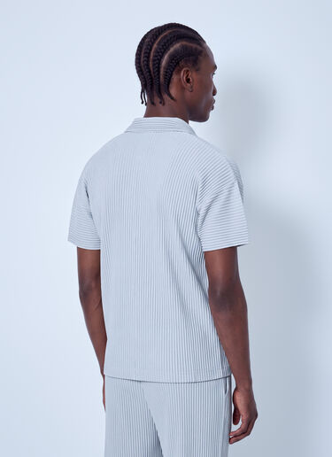 LN-CC® - Homme Plissé Issey Miyake: Basics Polo Shirt - Grey Homme Plissé Issey Miyake Basics Polo Shirt Grey hmp0166013