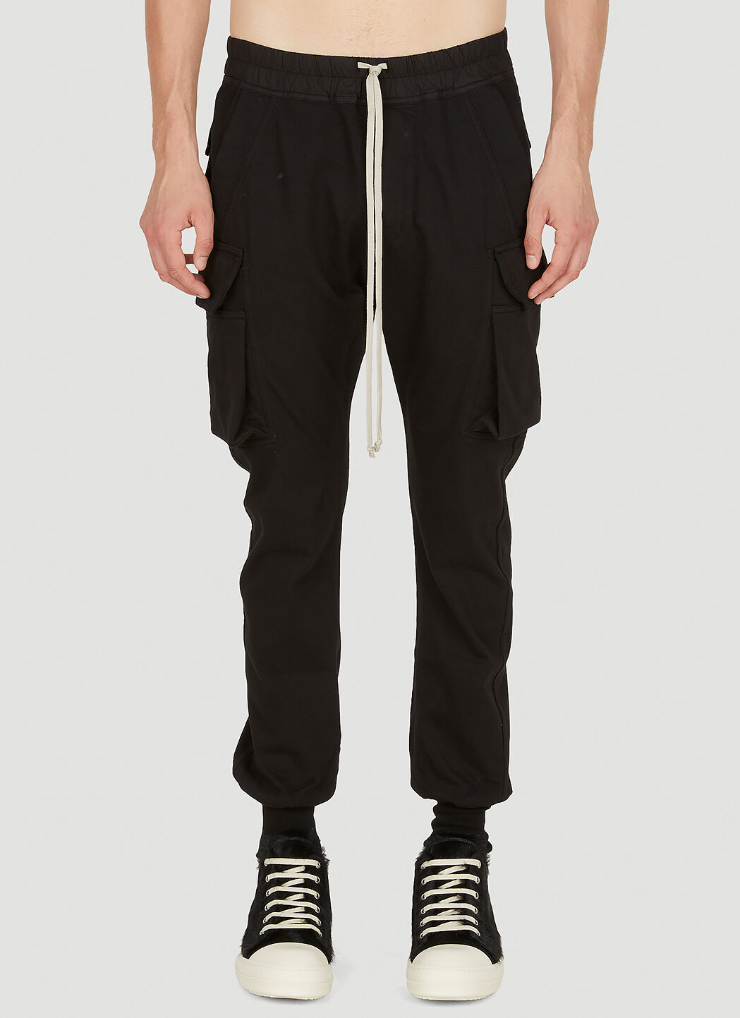 Rick Owens DRKSHDW Fogachine Cargo Track Pants in Black LN CC