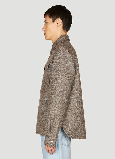 Bottega Veneta Twill Overshirt Brown bov0153013