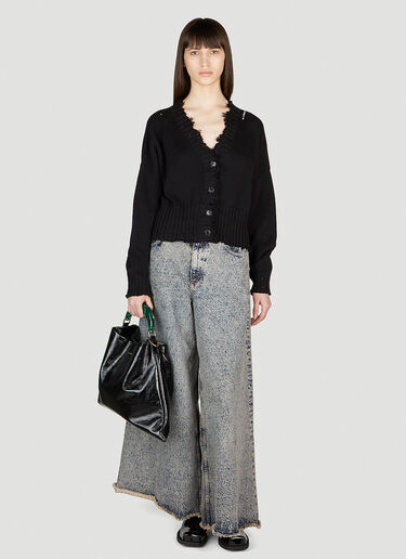 Marni Distressed Cardigan Black mni0253023