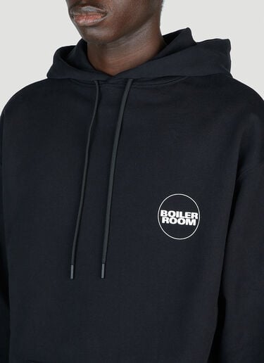 Boiler Room Logo Hooded Sweatshirt Black bor0153001
