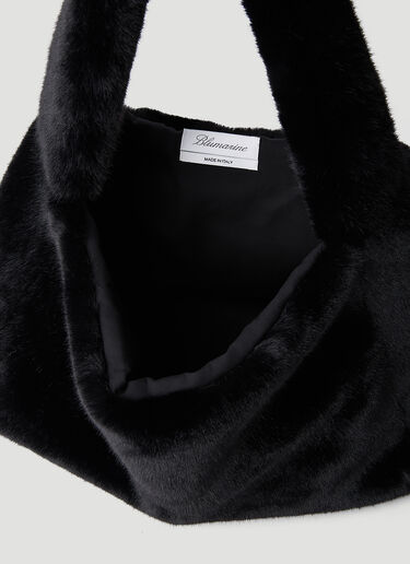 フェイクファーロゴハンドバッグ Blumarine フェイクファーロゴハンドバッグ ブラック blm0254012