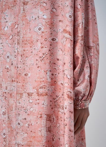 Max Mara Silk Maxi Dress Orange max0263006