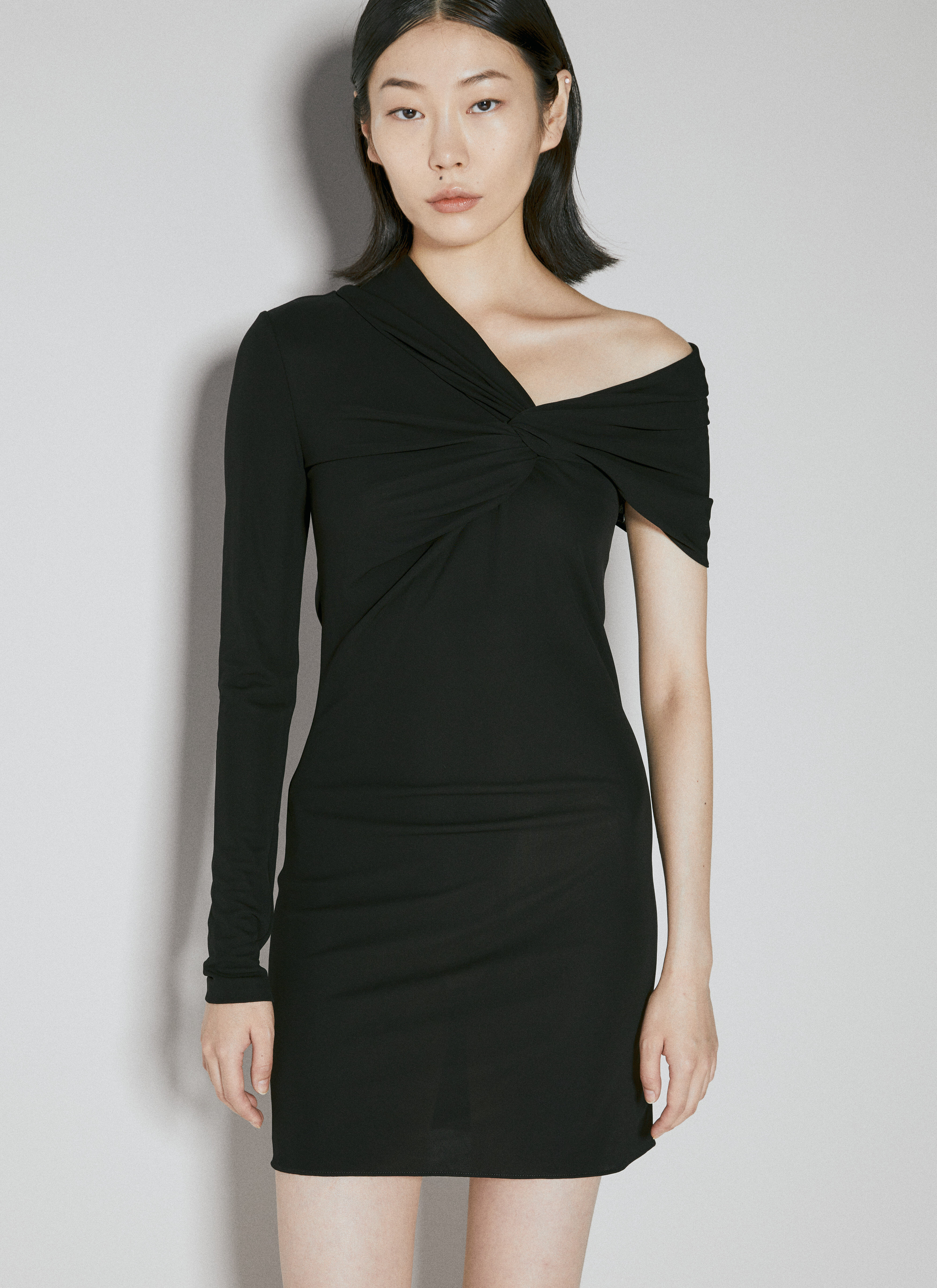 Acne Studios Knot Mini Dress Black acn0355013