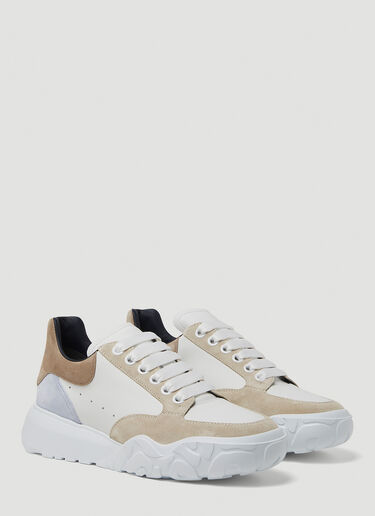 Alexander McQueen Colour Block Court Sneakers White amq0149034
