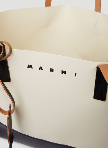 Marni 트리베카 쇼핑 토트백 화이트 mni0151030