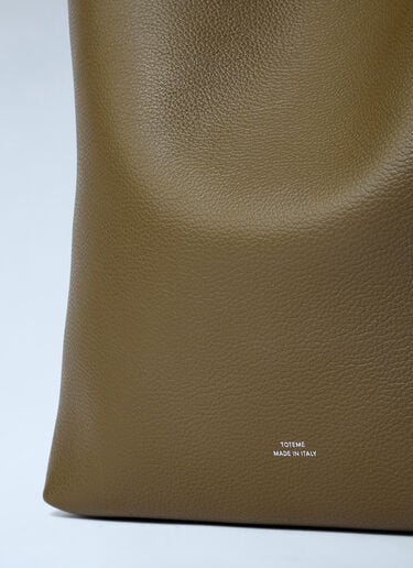 TOTEME Leather Belted Tote Bag Beige tot0263067
