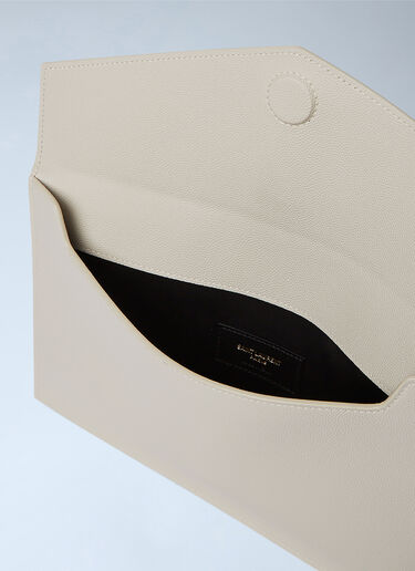 LN-CC® - Saint Laurent: Uptown Pouch - Cream Saint Laurent Uptown Pouch Cream sla0249147