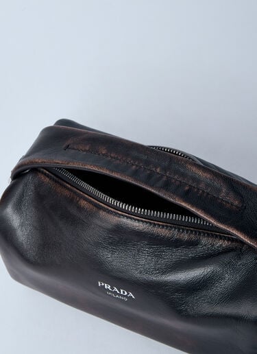 Prada 나파 가죽 숄더백  다크 브라운 pra0160012