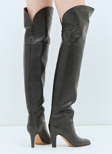 Chloé 이브 하이 부츠 블랙 chl0258017