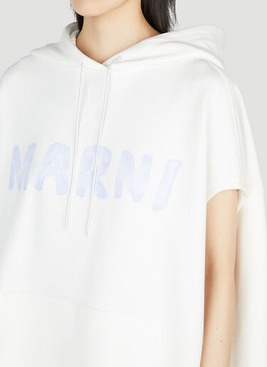 Marni 短袖徽标连帽运动衫 白色 mni0252006