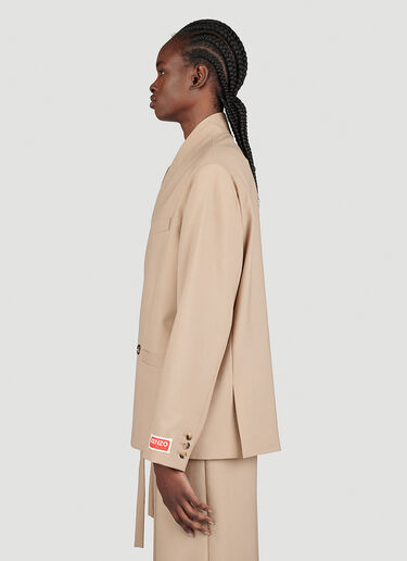 Kenzo Kimono Wool Blazer Beige knz0253015