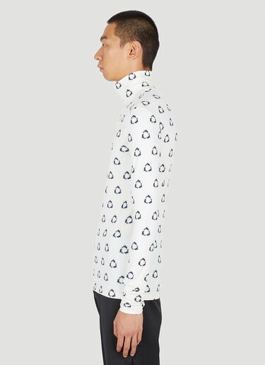 Dolphin Print High Neck Top Botter Dolphin Print High Neck Top White bot0150009