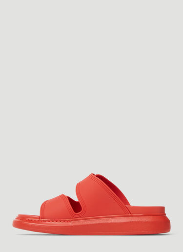 Alexander McQueen Twin Strap Rubber Sandals Red amq0252009