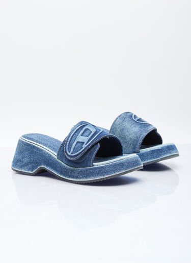 Diesel Sa-Oval Platform Slides Blue dsl0256017