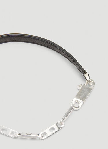 Rick Owens Chain Choker Necklace Black ric0143035