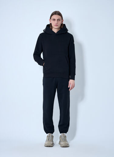 Moncler 徽标贴饰连帽运动衫  黑色 mon0160026
