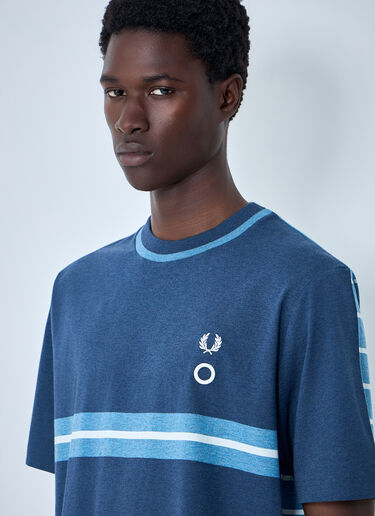 Fred Perry x Craig Green Striped Crewneck T-shirt Blue fry0164005