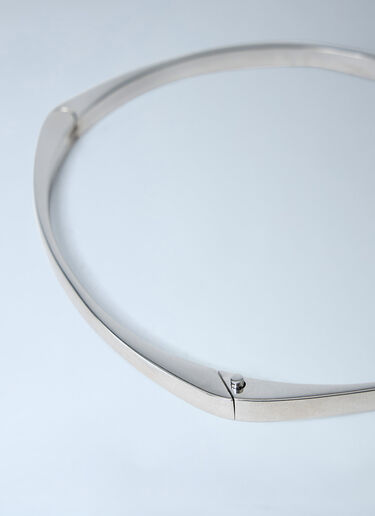 TOTEME Signature Metal Collar Necklace Silver tot0263099