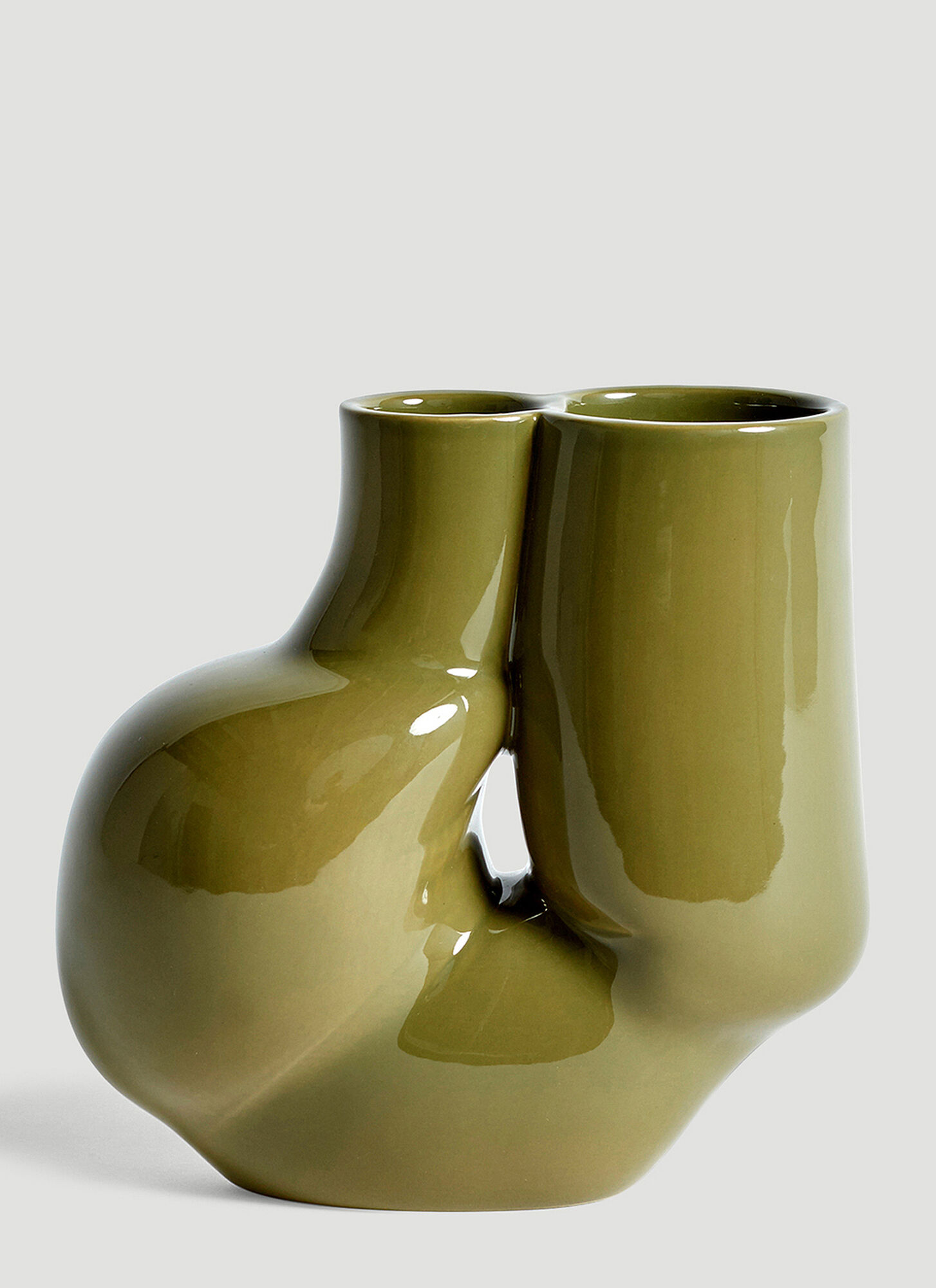 Shop Hay Chubby Vase In Green