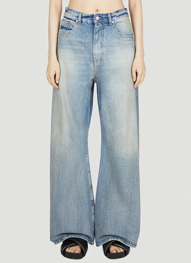 MM6 Maison Margiela Wide Leg Jeans Blue mmm0252009
