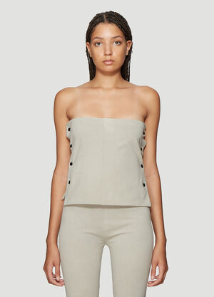 Roni Ilan Mud Dyed Top Beige ron0238004