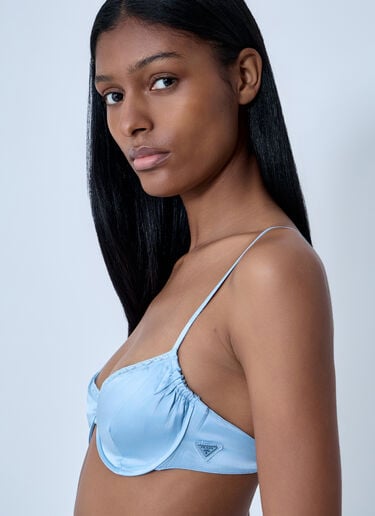 Silk Bralette Prada Silk Bralette Grey pra0263114