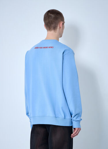Walter Van Beirendonck Logo Motif Sweatshirt Blue wlt0160009
