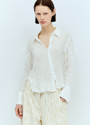 Balenciaga Twisted Long-Sleeve Shirt Grey bal0253004