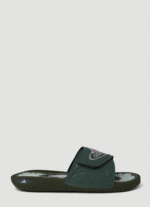 Versace Reptossage Slides Black ver0153026
