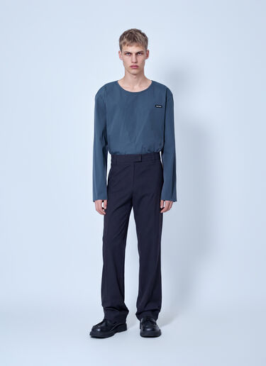 Miu Miu Stretch Poplin Top Grey miu0366054