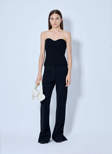 Jil Sander Strapless Knitted Top Black jil0266006