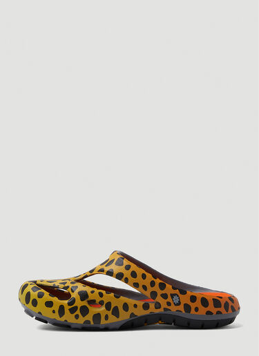 Keen Shanti Leopard Slides Yellow kee0249008