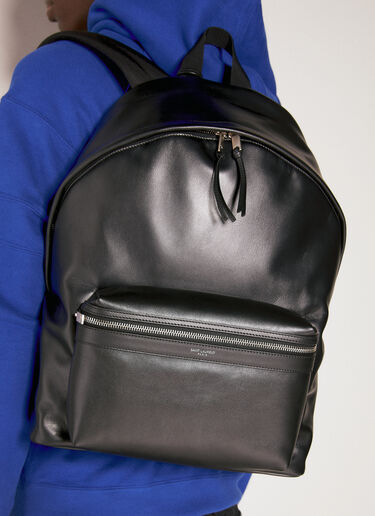 Saint Laurent City Leather Backpack Black sla0154052