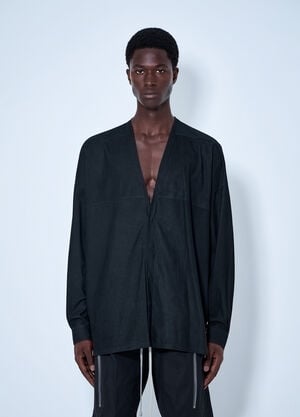 Rick Owens Lido Larry Shirt Black ric0165057