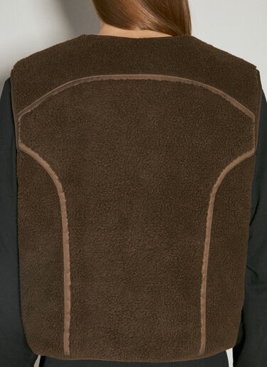 Entire Studios Fluffy Fleece Vest Brown ent0153005